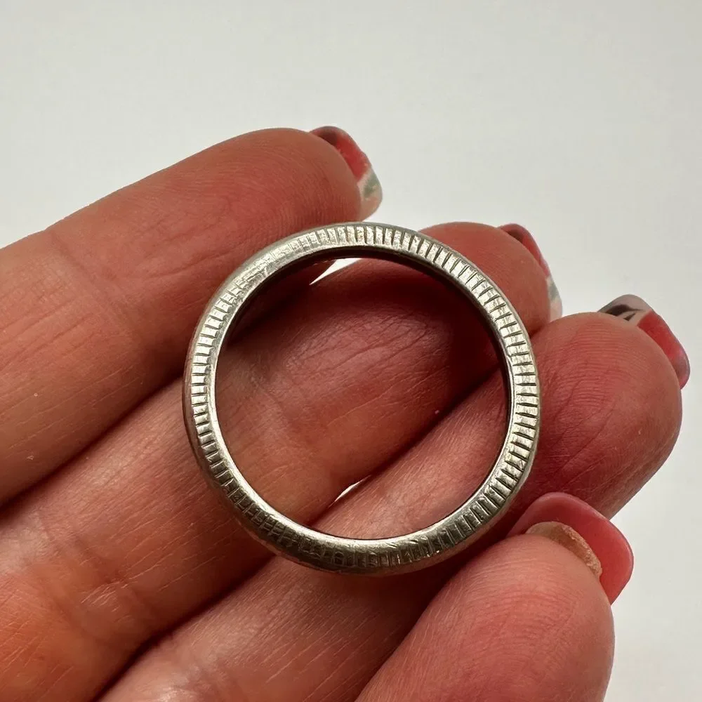 One-of-a-kind, Men's size 12-12.25, Artisan coin wedding band/fashion ring!‎
